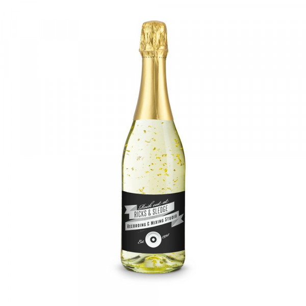 Golden Flakes – Flasche klar, 0,75 l