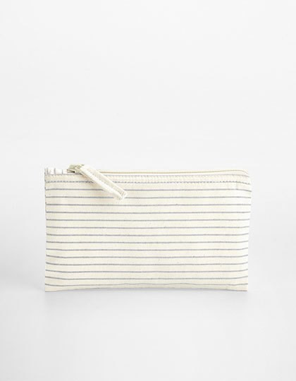 Westford Mill - Striped Organic Cotton Accessory Pouch