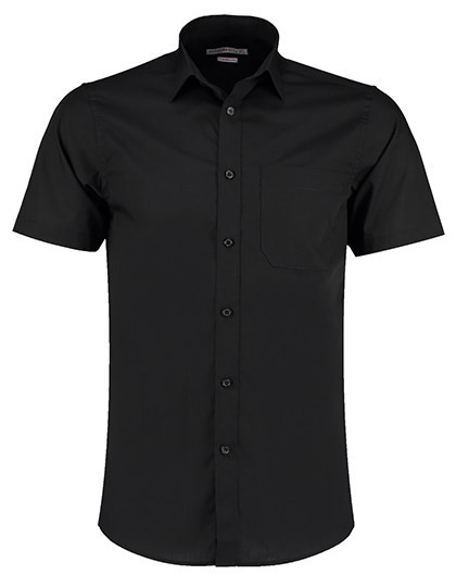 Kustom Kit - Men´s Tailored Fit Poplin Shirt Short Sleeve