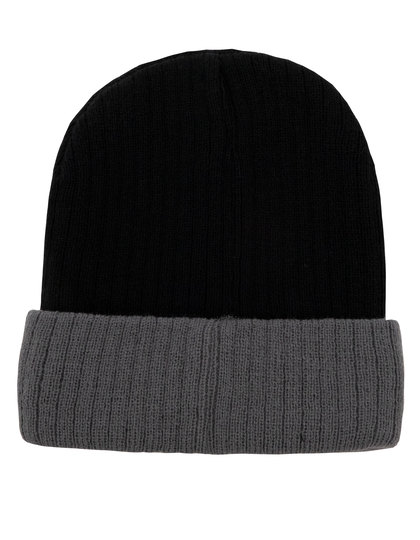 Korntex - Two-Tone Beanie - Black, Grey