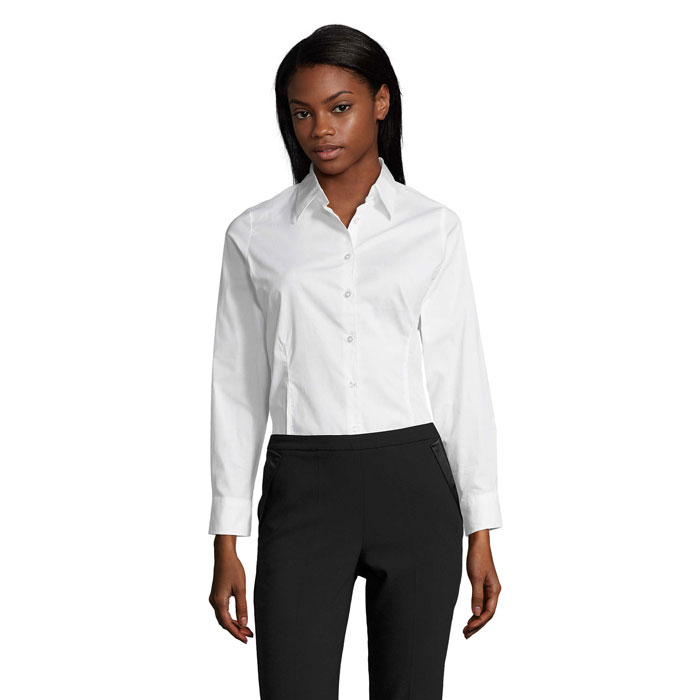 EDEN - EDEN STRETCH WOMEN SHIRT - White