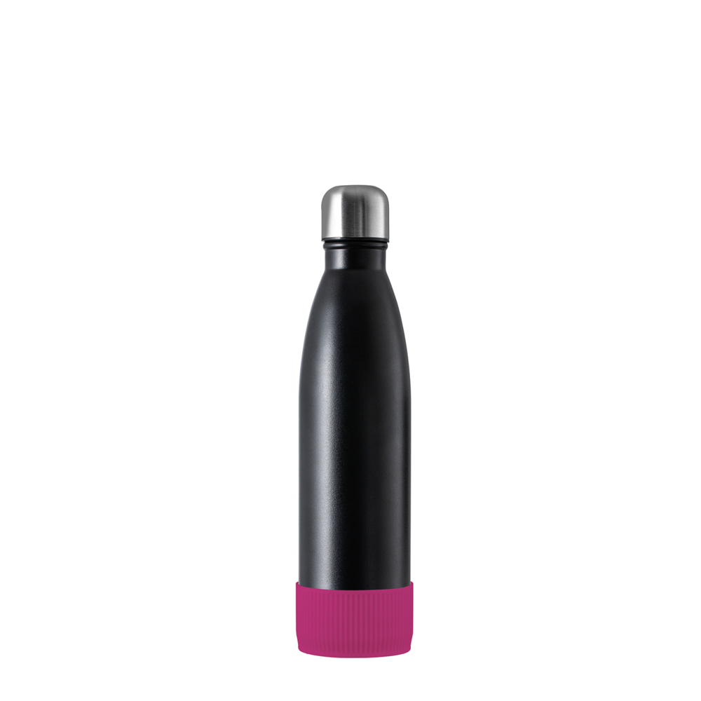 Thermotrinkflasche RETUMBLER-NIZZA - schwarz, silber, magenta
