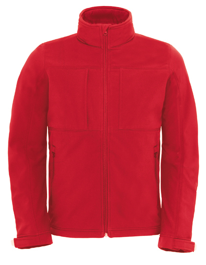 B&C COLLECTION - Men´s Hooded Softshell - red