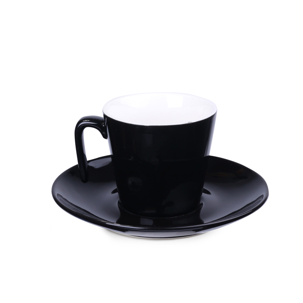 Tasse Eve Set 180ml schwarz/weiß