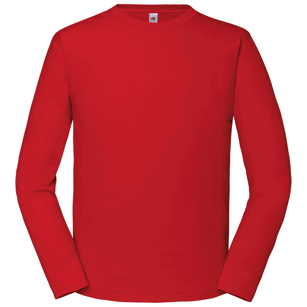 613600 - Iconic 195 Ringspun Premium Long Sleeve T - Rot