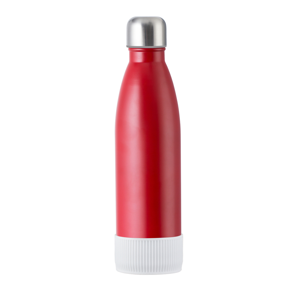 Trinkflasche RETUMBLER-myTOULON - weiß, rot