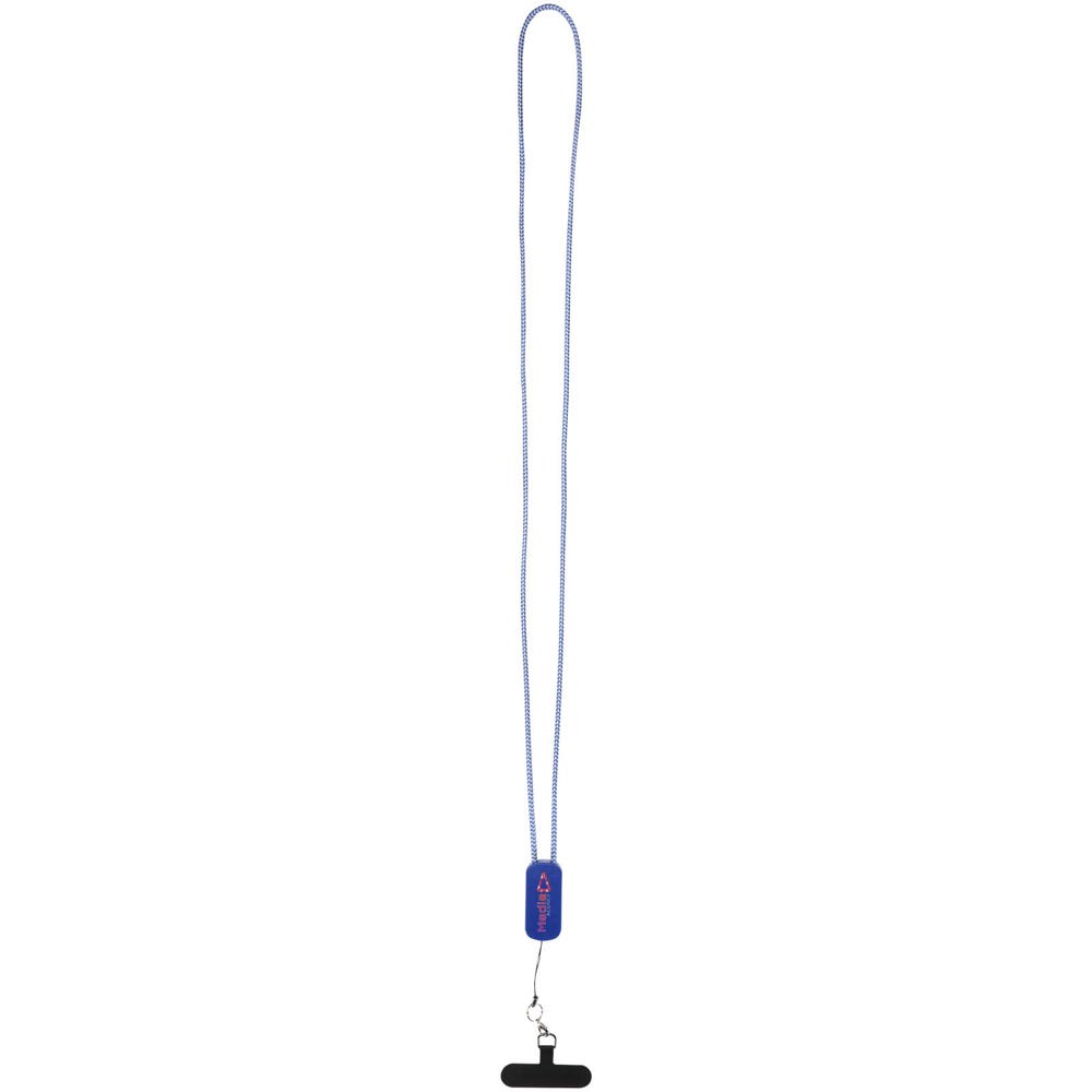 Anser Smartphone Lanyard aus recyceltem Kunststoff mit 27 W 5-in-1 integriertem Kabel