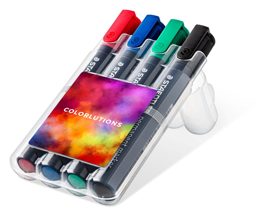 STAEDTLER Lumocolor® permanent marker, 4er Box (Rundspitze)