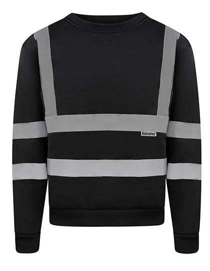 Korntex - Hi-Vis Workwear Sweatshirt Limerick - black