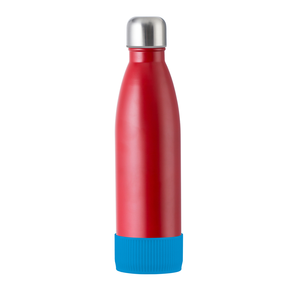 Trinkflasche RETUMBLER-myTOULON - cyan, rot