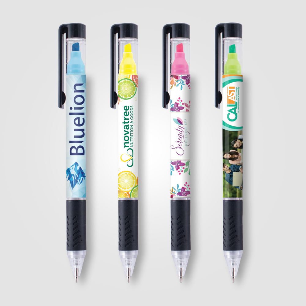 Bergman Kugelschreiber mit Textmarker