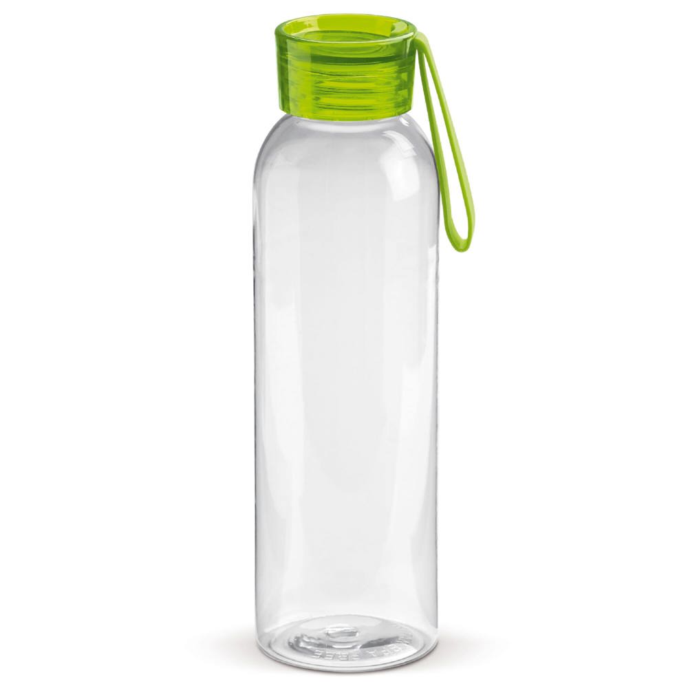 Trinkflasche 600ml - Transparent / Hellgrün