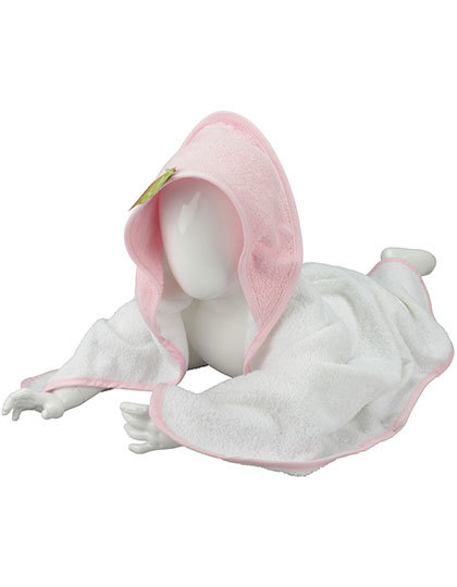 ARTG - Babiezz® Hooded Towel - White, Light Pink, Light Pink
