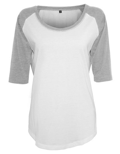 Build Your Brand - Ladies´ 3/4 Contrast Raglan Tee