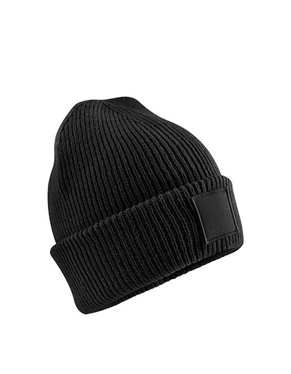 Beechfield - Kids Deep Cuffed Tonal Patch Beanie