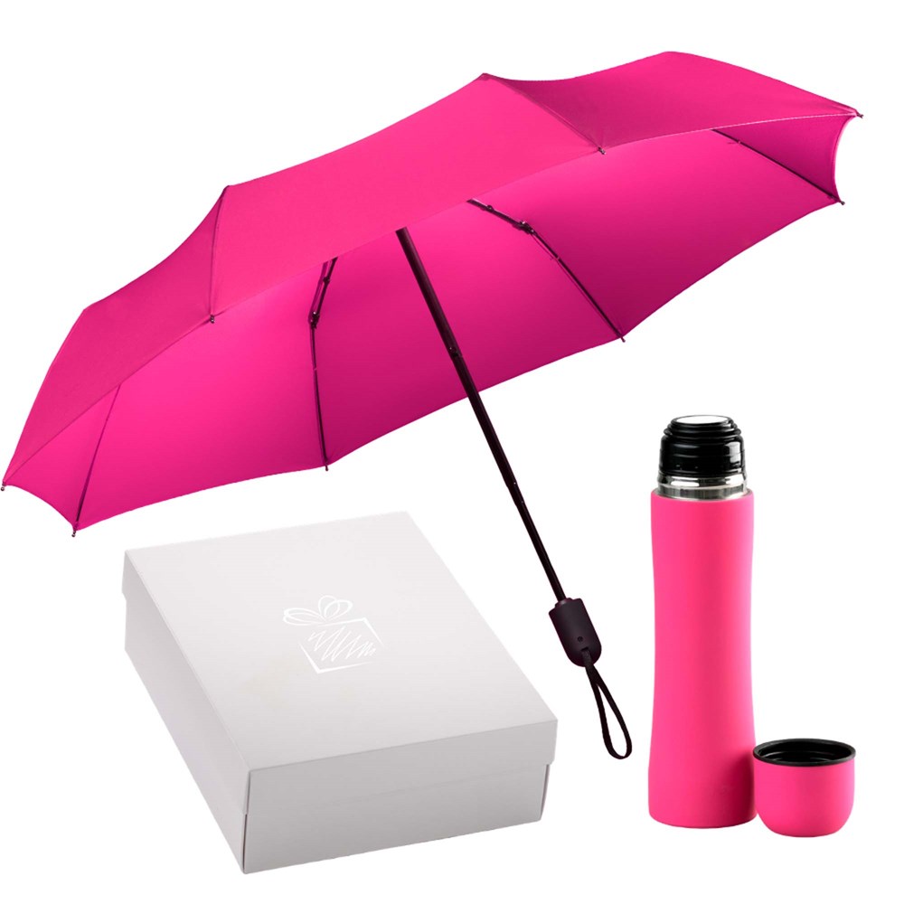 Auto Set: Thermosbecher & Vollautomatischer Regenschirm