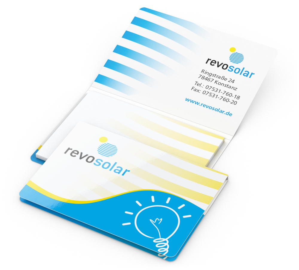 Haftnotizblock Memo-Card, Individuell, glänzend