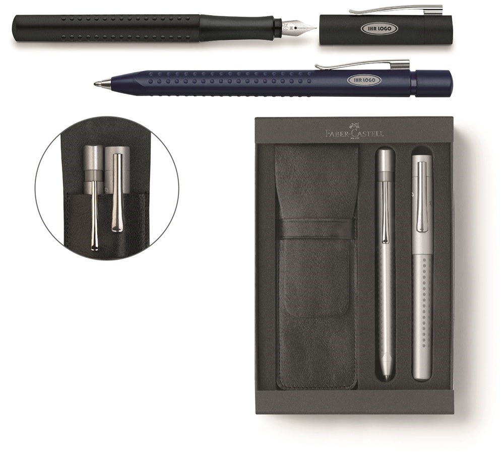 Grip 2011 Set Füller und Kugelschreiber blau