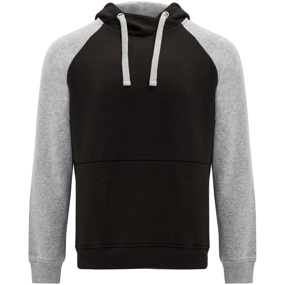 Badet 280 g/m² zweifarbiger Kapuzenpullover Unisex - schwarz, heather grau