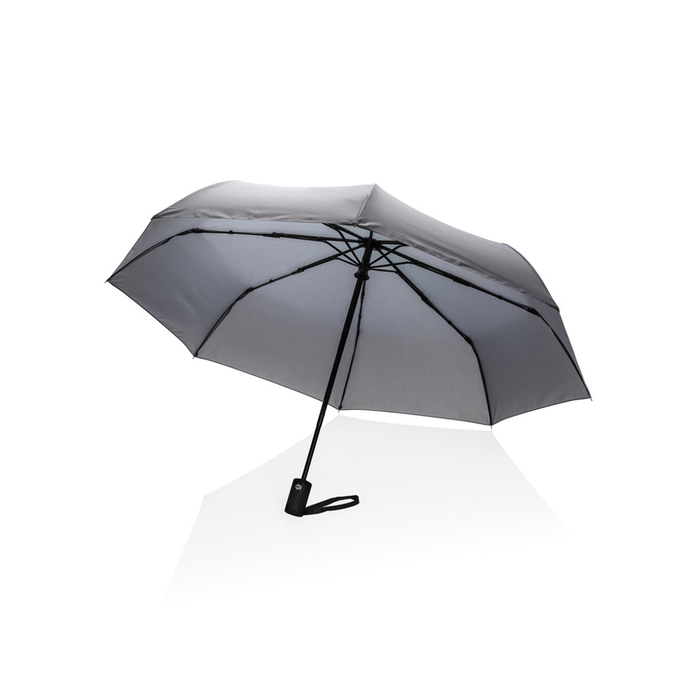 21" Impact AWARE™ RPET 190T Mini-Schirm automatic open/close - anthrazit (± PMS Cool Grey 11)