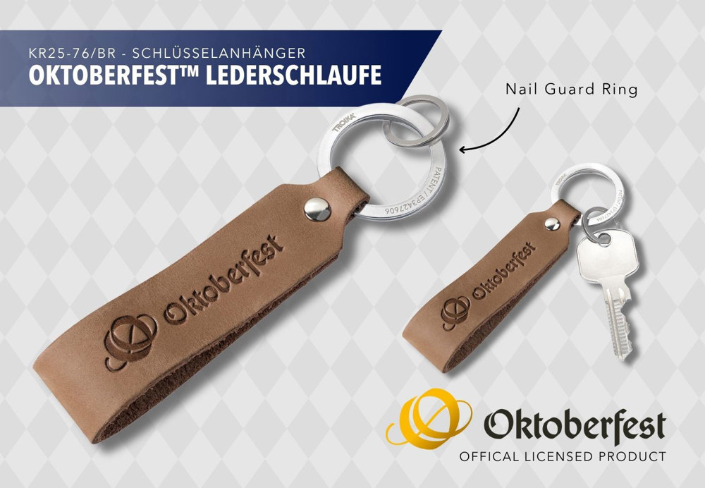 TROIKA Schlüsselanhänger OKTOBERFEST™ LEDERSCHLAUFE