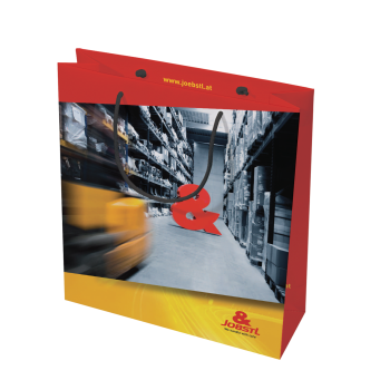 dieTasche 300 x 110 x 350 Papiertragtasche SILLER