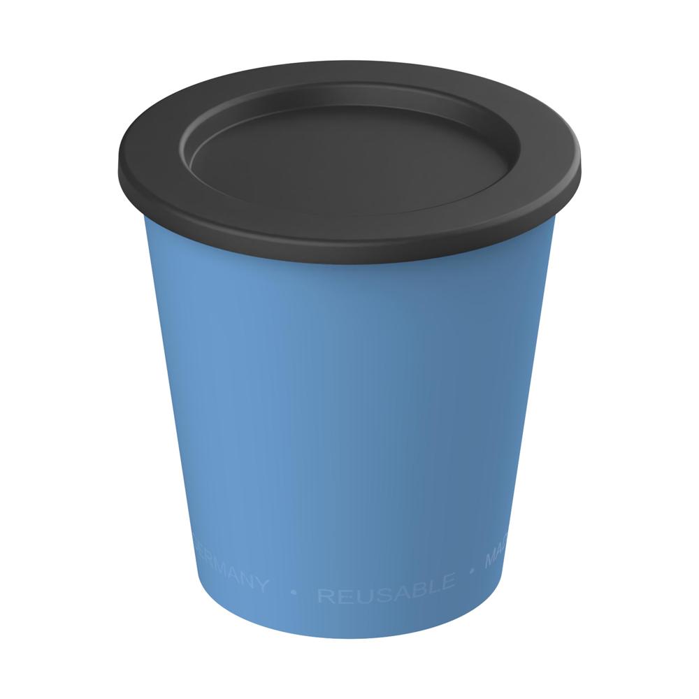 Dipbecher "ToGoPlus", 200 ml - behagliches blau/schwarz