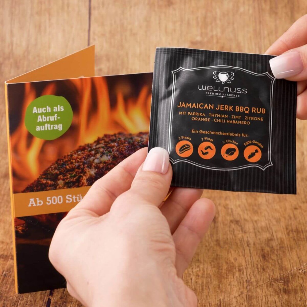 BBQ Gewürzmischung in der Klappkarte