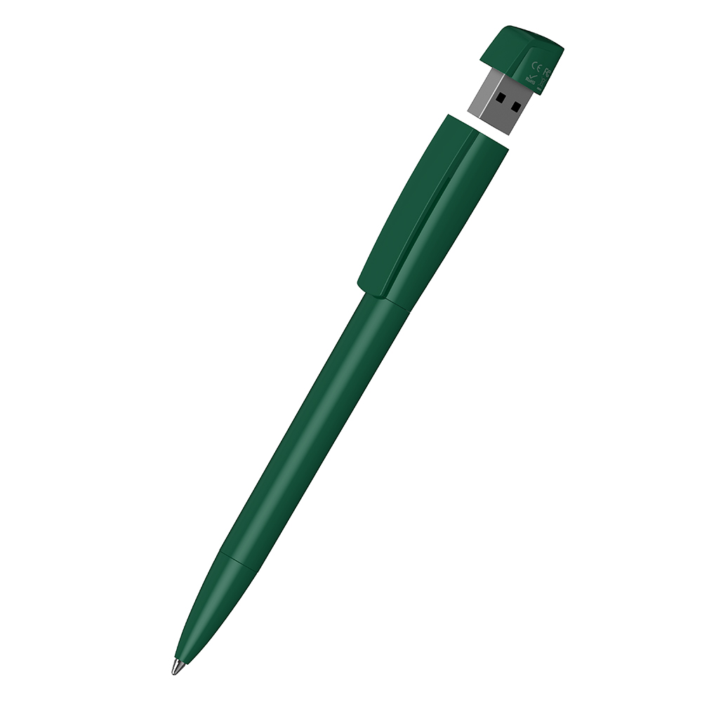 Klio-Eterna - Turnus high gloss USB 2.0 - Drehkugelschreiber mit integriertem USB-Stick - Dunkelgrün