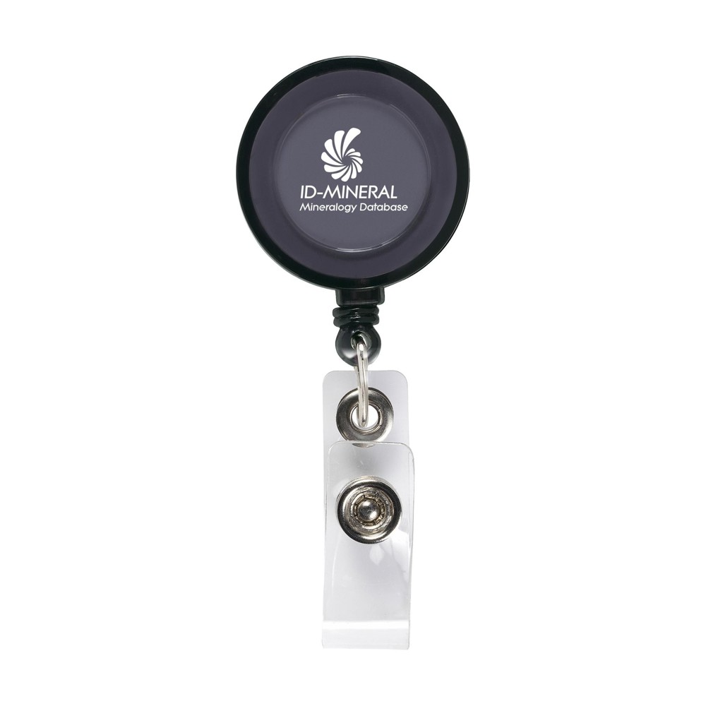 BadgeClip Badgehalter - transparten schwarz (± PMS Black)