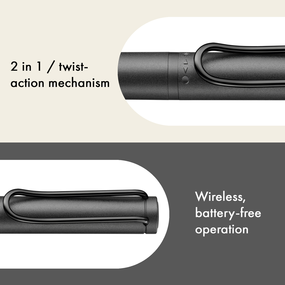 Digital Writing LAMY safari twin pen all black EMR all-black