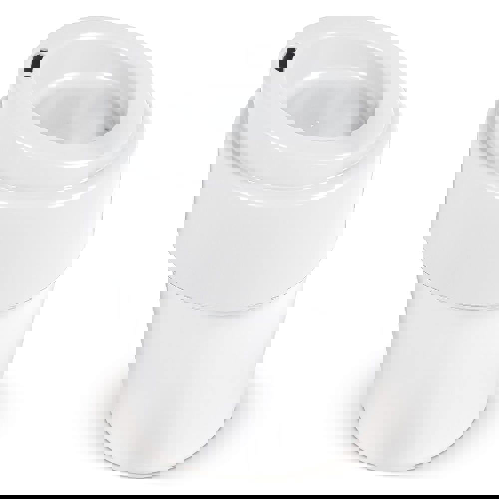 Heiß-aber-cool Kaffeebecher mit Deckel 240ml - Weiss / Weiss