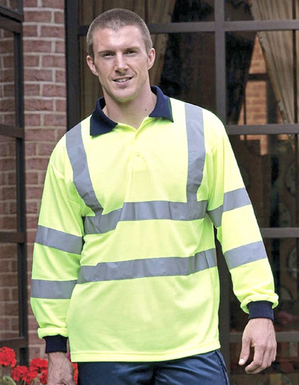 YOKO - Hi-Vis Long Sleeve Polo