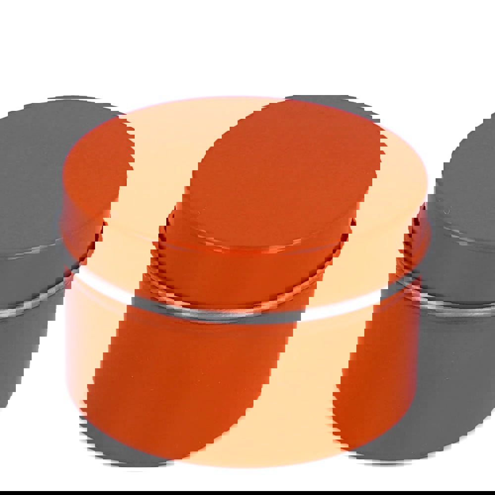 Dhyana-Duftkerze auf Pflanzenbasis in recycelter Dose - orange