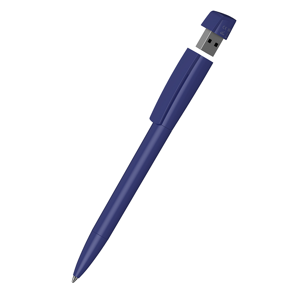 Klio-Eterna - Turnus high gloss USB 2.0 - Drehkugelschreiber mit integriertem USB-Stick - Dunkelblau