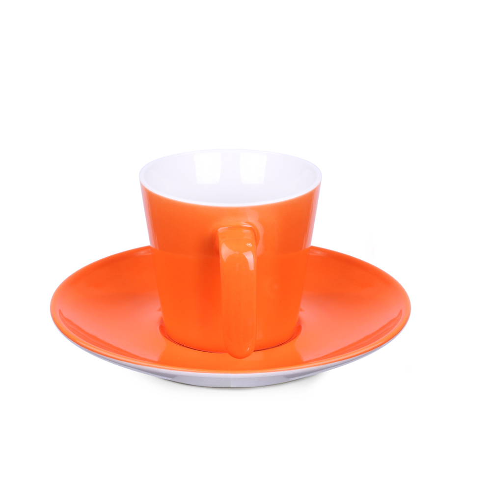 Tasse Eve Set 180ml orange/weiß