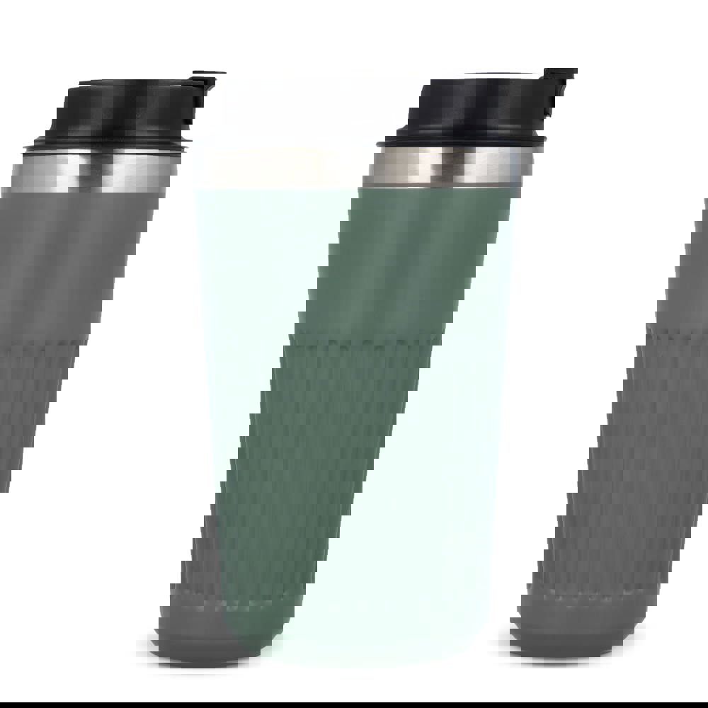 Recycelter Edelstahl-Thermobecher für Kaffee zum Mitnehmen, 400 ml