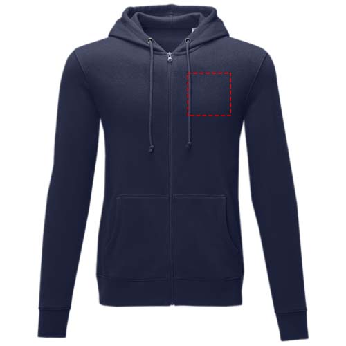 Charon 240 g/m² Herren Kapuzenpullover mit Reißverschluss