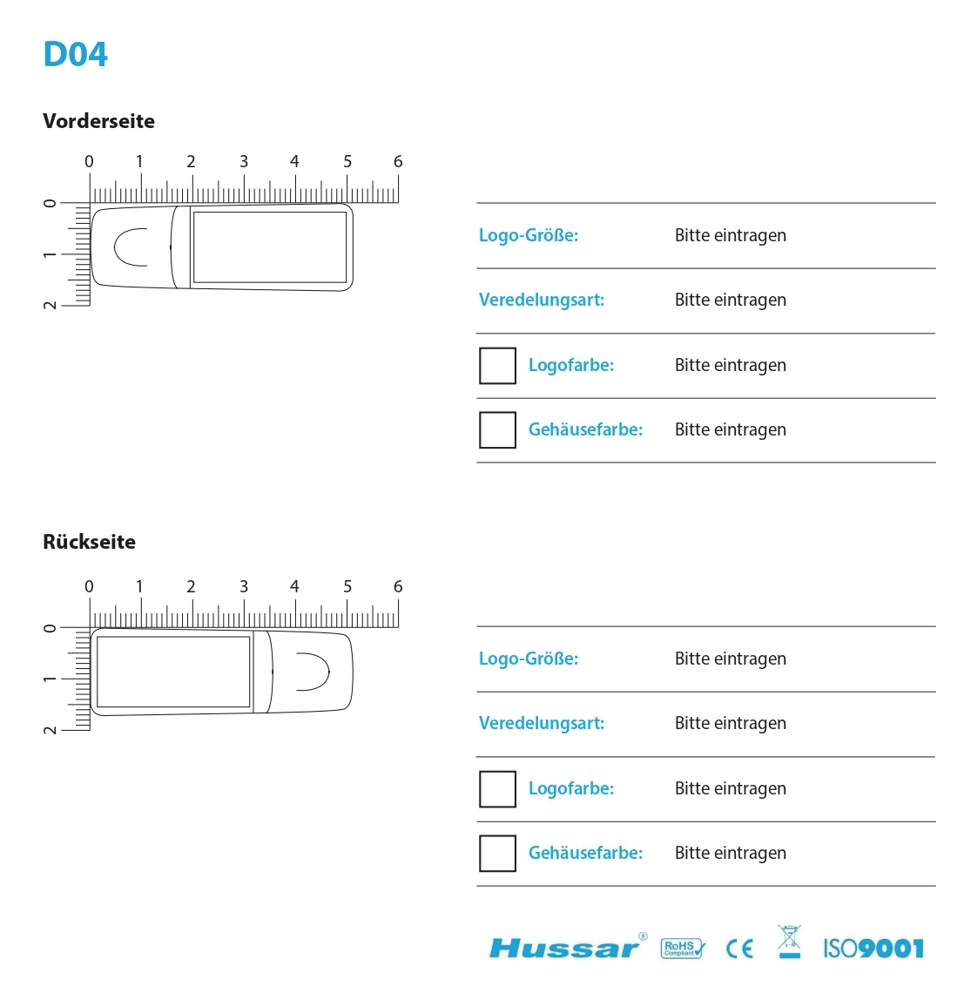 USB-Stick D04 USB 2.0 Flash Disk  32 GB WeißUSB 2.0 Flash Disk 32 GB