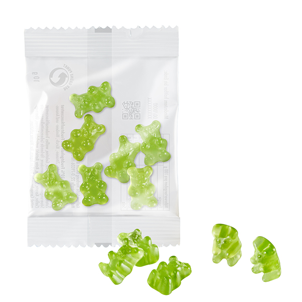 1-farbige Premium-Bärchen 10 g im konventionellen Tütchen, Passionsfrucht