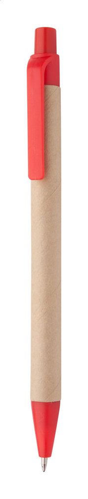 Papper - Kugelschreiber - rot/natur