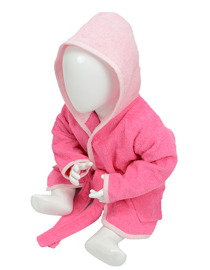 ARTG - Babiezz® Bathrobe With Hood - Pink, Light Pink