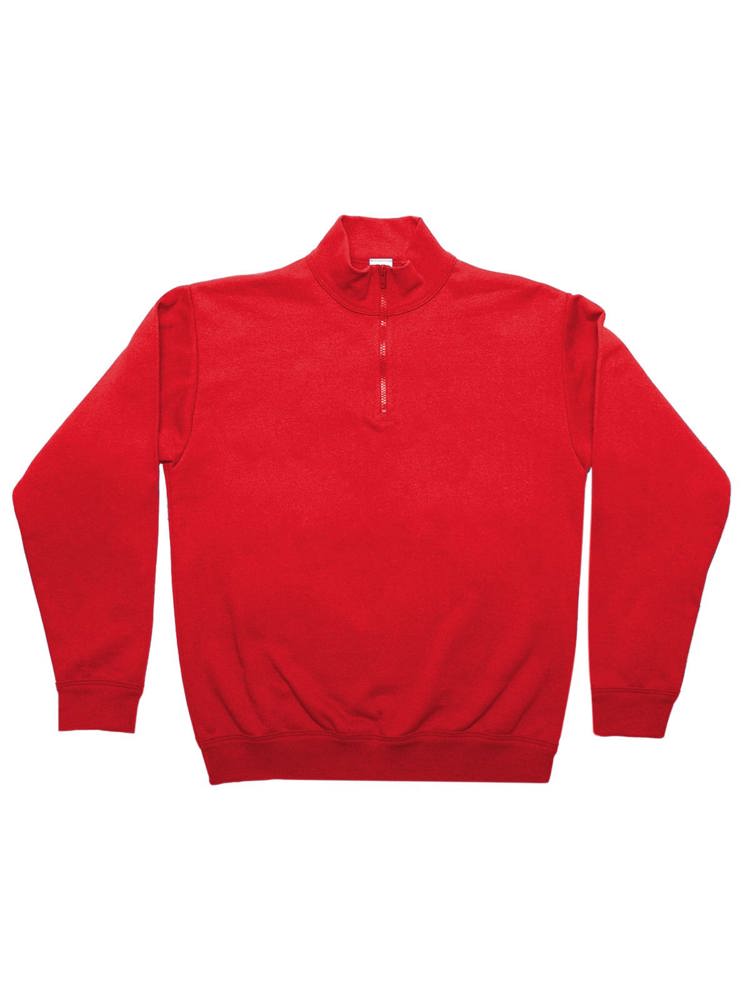 BS Ranger Pullover mit halbem Reißverschluss, 280 gr/m² - Rot (PMS 186c)