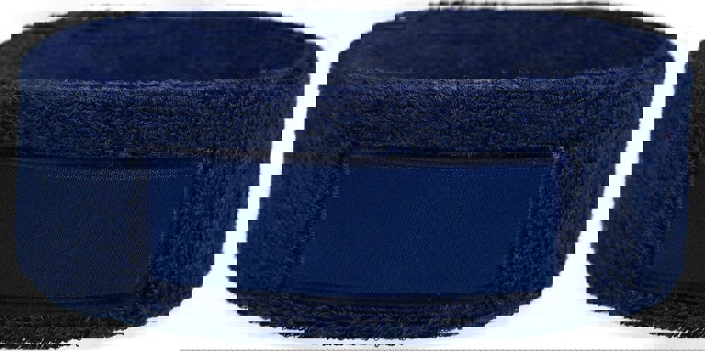 Frottier Stirnband mit Label - Navy (PMS 533c) / Navy