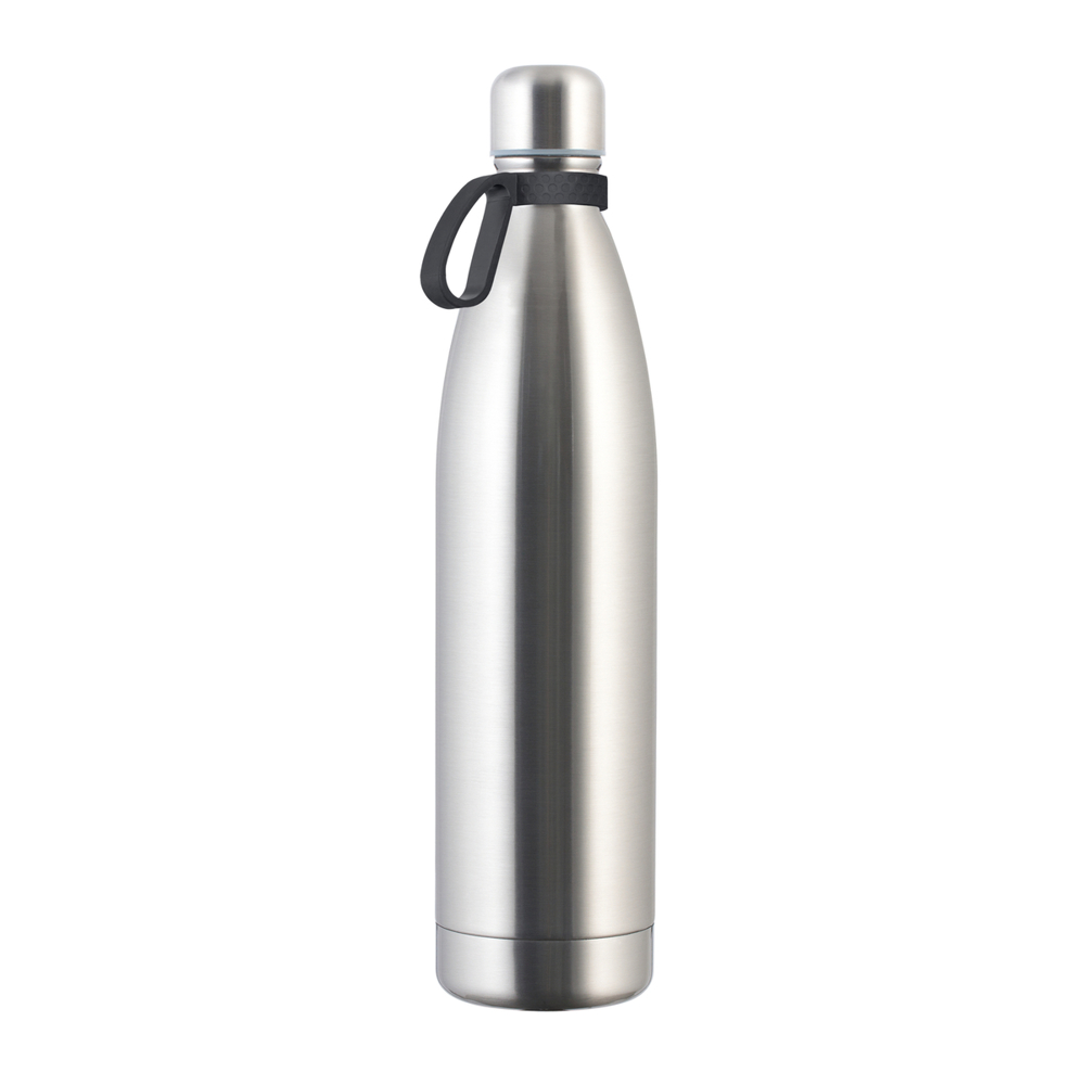 Thermotrinkflasche RETUMBLER-NIZZA XXL - dunkelgrau, silber