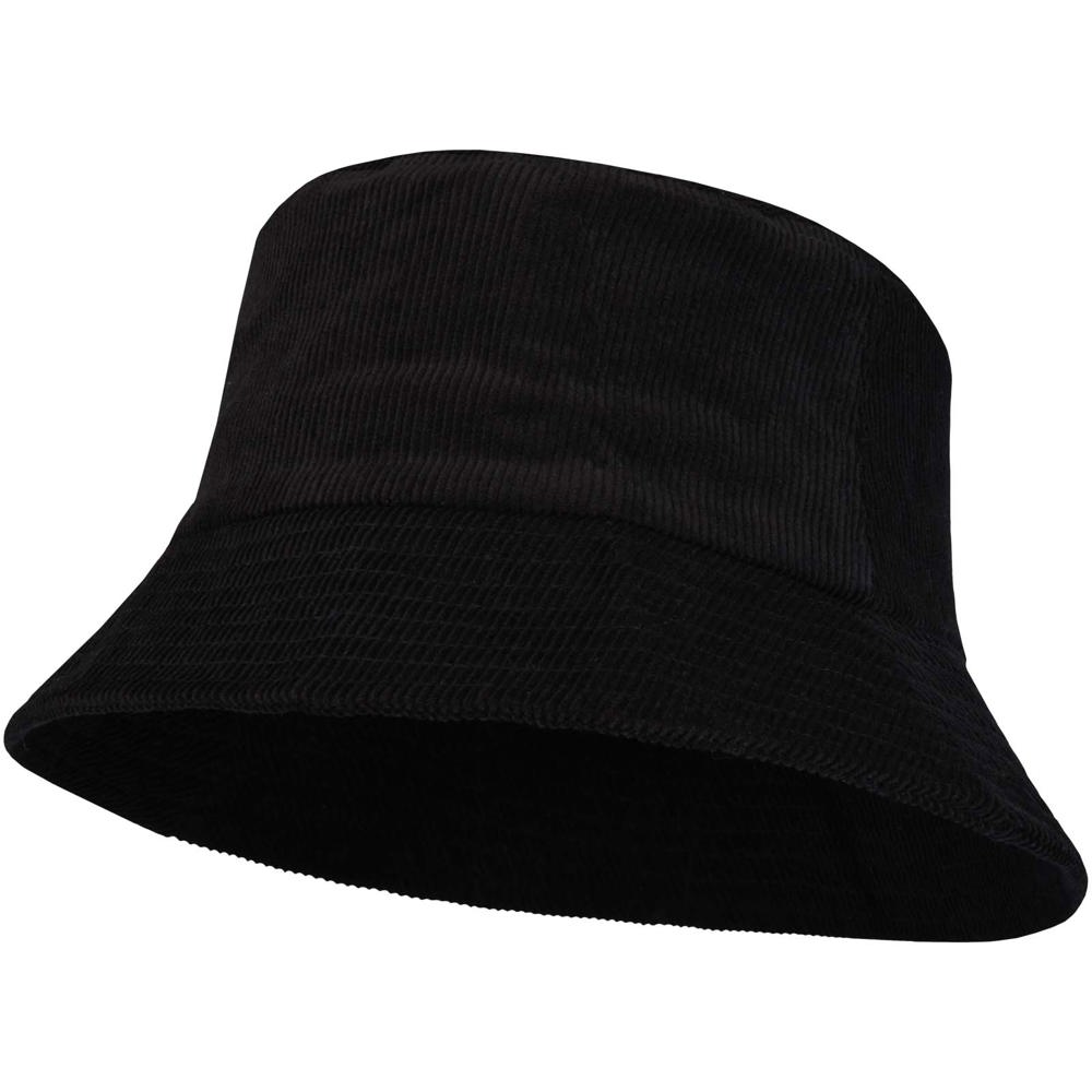 Howson 280 g/m² Sonnenhut aus recyceltem Cord - Schwarz