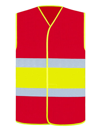 Korntex - National Safety Vest - Red, Yellow, Red