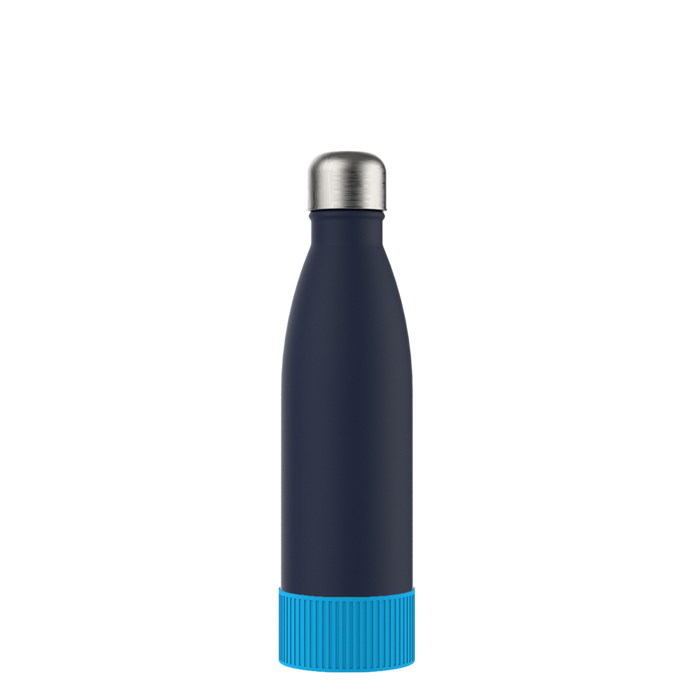Thermotrinkflasche RETUMBLER-NIZZA - cyan, marineblau, silber