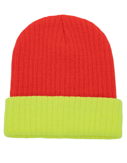 Korntex - Two-Tone Beanie - Orange, Yellow