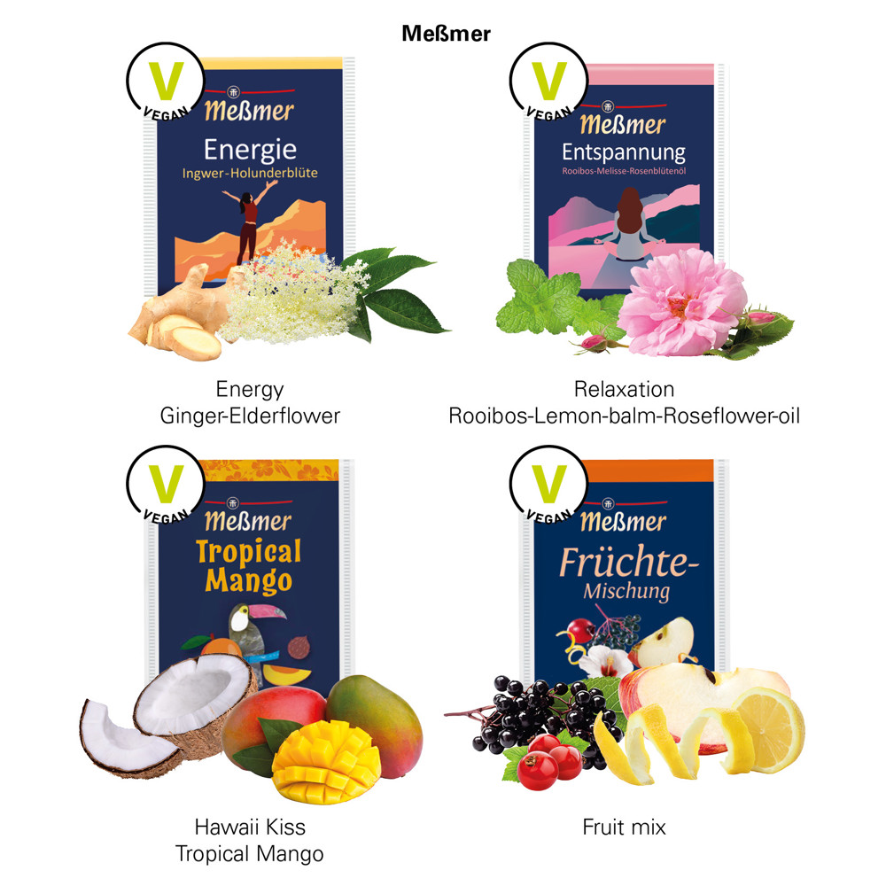 Werbekarte Midi, Meßmer Tee Entspannung